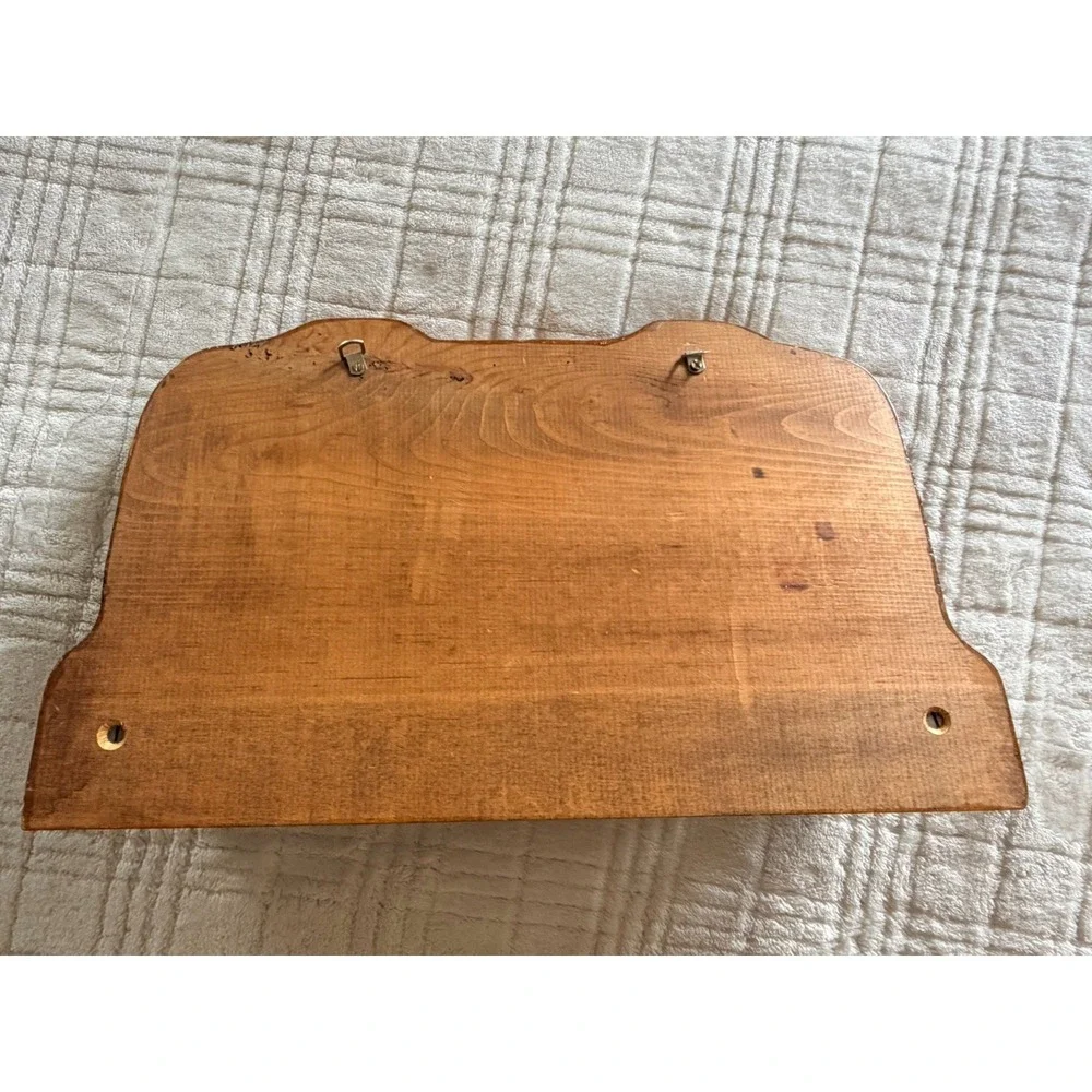 VTG Wood Painted Strawberry Kitchen Or Bath Towel Rack, 16